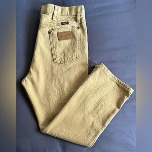 New~Men’s Tan Wranglers Jeans